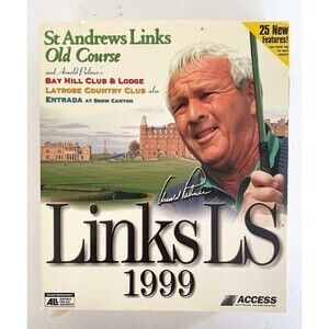 Links LS 1999 St. Andrews Links Old Courses CD Rom Complete w/Manual & Cards